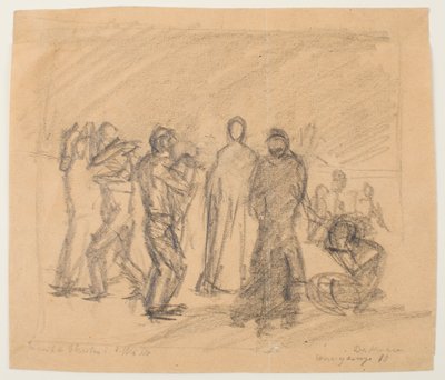 Esquisse pour Christ dans le désert - Max Beckmann