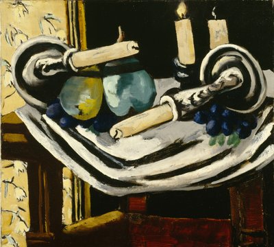 Nature morte avec bougies tombées - Max Beckmann