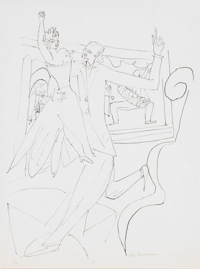 Tango, planche 4 du portfolio « Jour et Rêve » - Max Beckmann