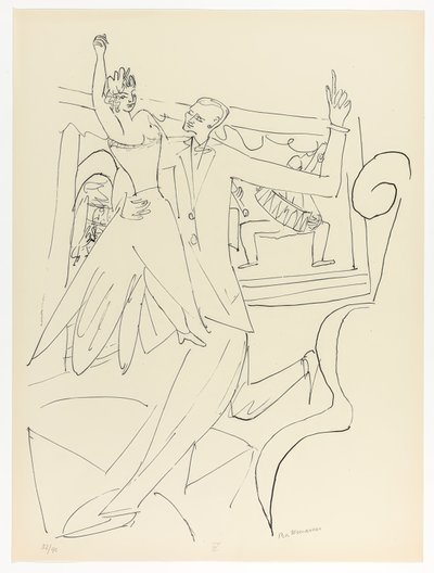 Tango, planche quatre de Day and Dream - Max Beckmann