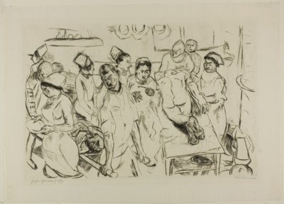 La grande opération, planche dix-huit de Visages - Max Beckmann