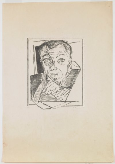 plaque 1 : Autoportrait - Max Beckmann