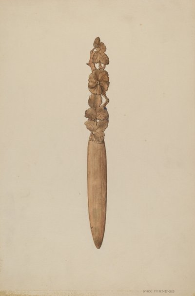 Couteau à papier, vers 1938 - Max Fernekes