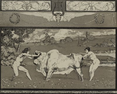 Apollon et Daphné II de la série Opus II, 1879 - Max Klinger