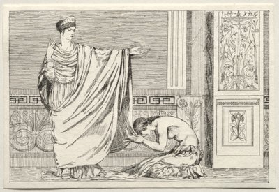 Cupidon et Psyché : Psyché et Junon - Max Klinger