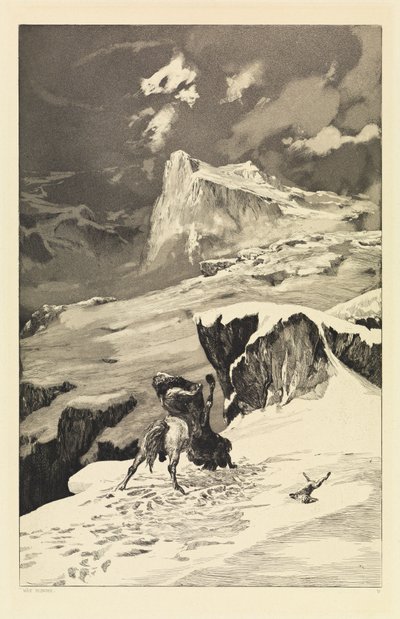 Centaures combattants (Intermezzi, Opus IV, planche 5) - Max Klinger