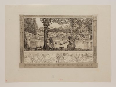 Narcisse et Écho I - Max Klinger