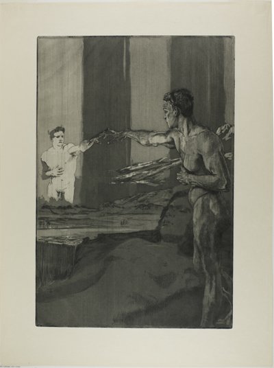 Philosophe, planche trois de Une mort, Partie II - Max Klinger