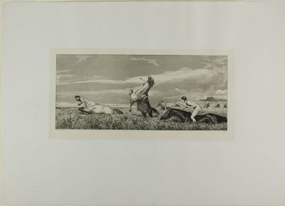 Centaure poursuivi, planche trois d