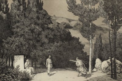 Pyrame et Thisbé II de la série Opus II, 1879 - Max Klinger