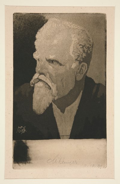 Autoportrait avec cigare - Max Klinger