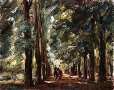 Avenue à Sakrow avec Deux Cavaliers - Max Liebermann