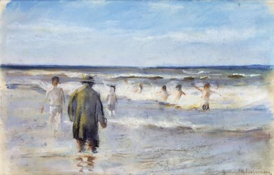 Baigneurs sur le Rivage - Max Liebermann