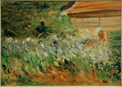 Massifs de fleurs à la maison du jardinier - Max Liebermann