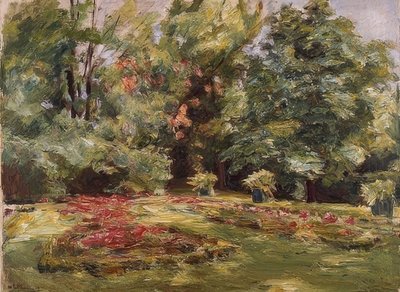 Terrasse fleurie dans le jardin de Wannsee. 1924 - Max Liebermann