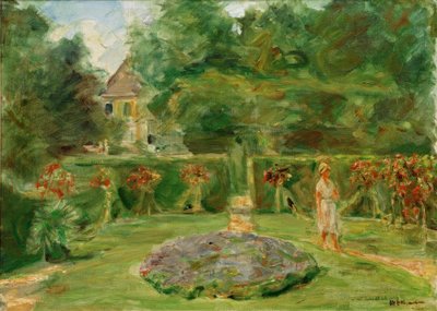 Le rond-point dans le jardin de haies - Max Liebermann