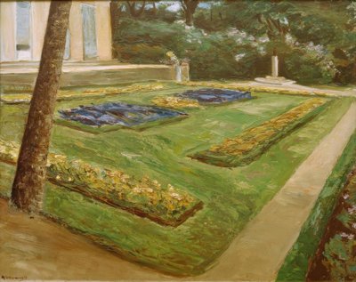 La terrasse fleurie dans le jardin de Wannsee vers le nord-ouest - Max Liebermann