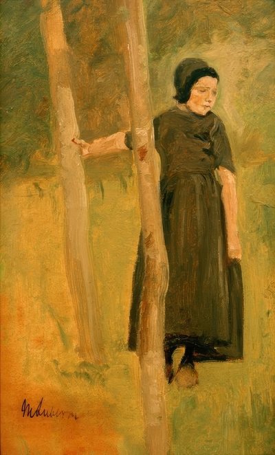Enfant sous les arbres - Max Liebermann