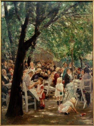 Biergarten de Munich - Max Liebermann