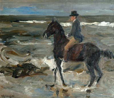 Cavalier sur la plage - Max Liebermann