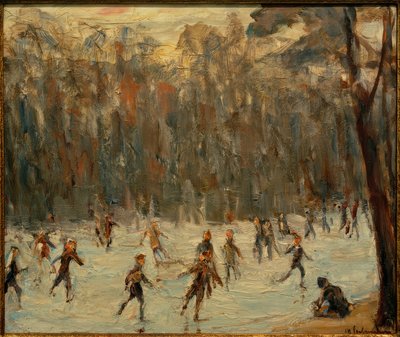 Patineurs au Tiergarten - Max Liebermann