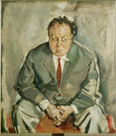 Acteur Emil Jannings (peinture sur toile) - Max Oppenheimer