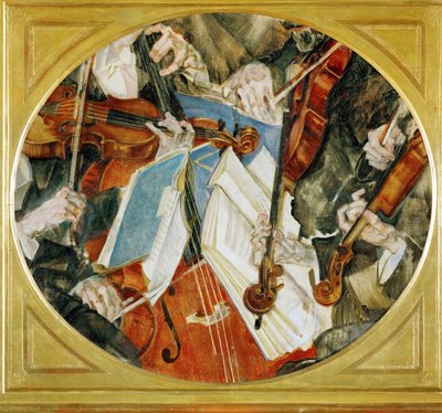 Le quatuor Klingler (peinture sur toile) - Max Oppenheimer