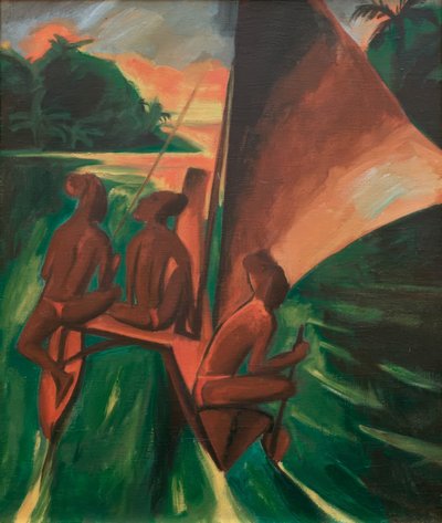 En canoë - Max Pechstein