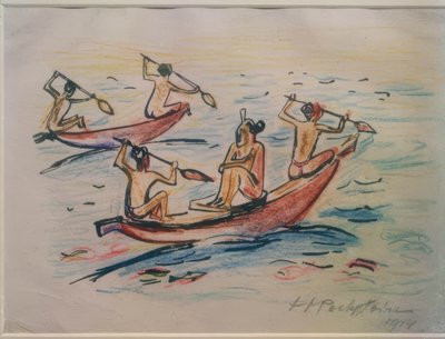 Photos de voyage Italie - Mers du Sud (bateaux à Palau) - Max Pechstein