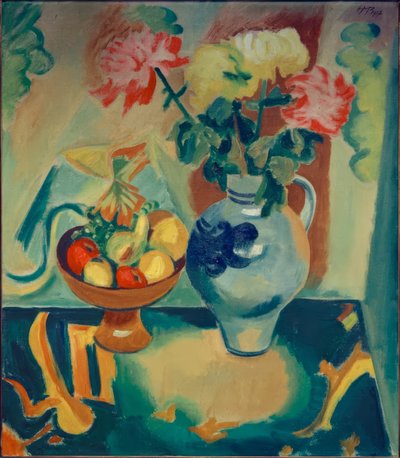 Nature morte avec des chrysanthèmes - Max Pechstein