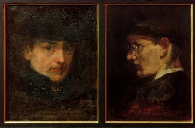 Autoportrait / Autoportrait de profil - Max Slevogt