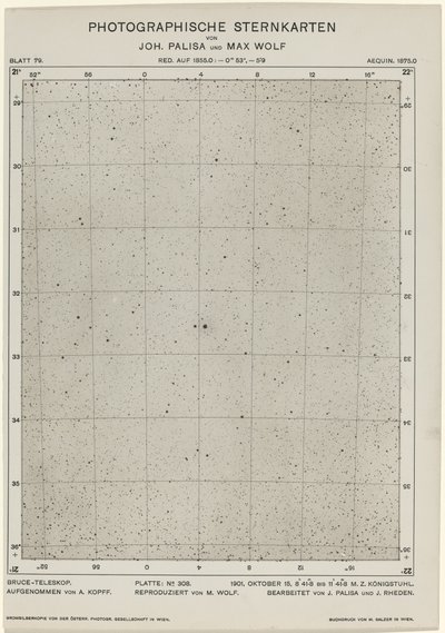 Cartes stellaires photographiques (15 octobre 1901) - Max Wolf and Joh. Palisa