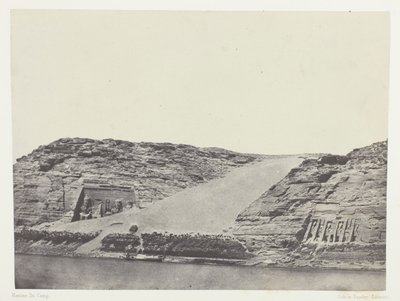 Ibsamboul, Les Deux Spéos; Nubie, plate 101 from the album "Egypte, Nubie, Palestine et Syrie" (1852) - Maxime Du Camp