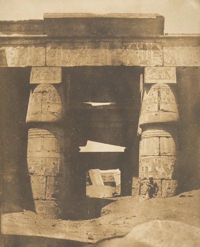 Intérieur du Temple de Khons, à Karnak, Thèbes - Maxime Du Camp