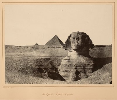Le Sphinx, Égypte Moyenne - Maxime Du Camp