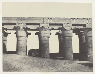 Louqsor, Grande Colonnade du Palais; Thèbes - Maxime Du Camp