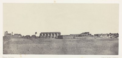 Louqsor, vue générale des ruines ; Thèbes - Maxime Du Camp