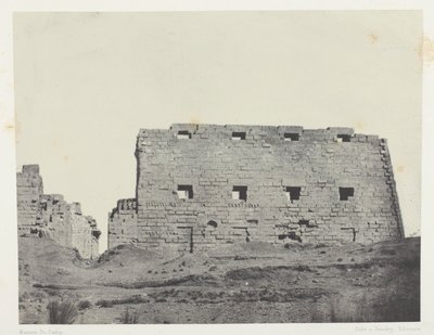 Palais de Karnak, Grands Pylônes du Sud-Ouest; Thèbes - Maxime Du Camp
