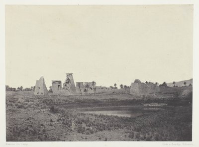 Palais de Karnak, Propylées du Sud; Thèbes - Maxime Du Camp