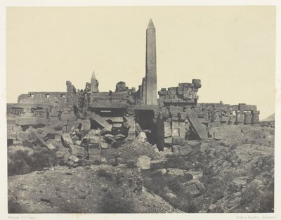 Palais de Karnak, Sanctuaire de Granit et Salle Hypostyle; Thèbes - Maxime Du Camp