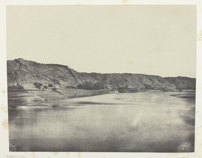 Rive orientale du Nil (village de Bab), vue prise au sud de Philoe; Nubie - Maxime Du Camp