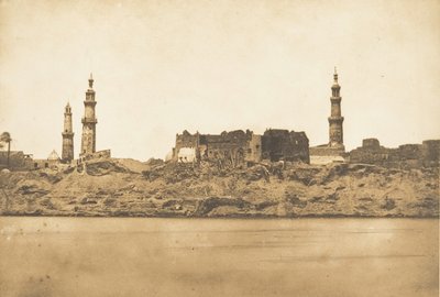Vue de Girgeh et du littoral enlevé par l