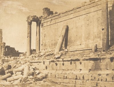 Vue du Temple de Jupiter, à Baalbek Héliopolis, 15 septembre 1850 - Maxime Du Camp