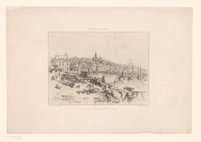 Vue du port de Trouville (La vie élégante) - Maxime François Antoine Lalanne