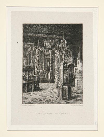 La galerie de chêne, pl. 6 de la suite Chez Victor Hugo - Maxime Lalanne
