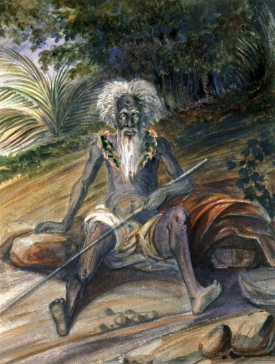 Vieil homme en Océanie - Maximilien Radiguet