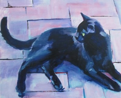 Chat noir, sol violet - Maxine Shore