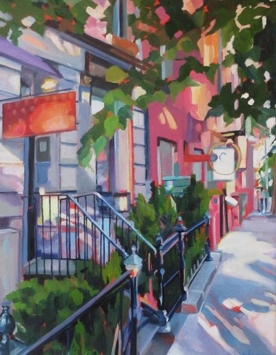 Les marches colorées de la ville - Maxine Shore