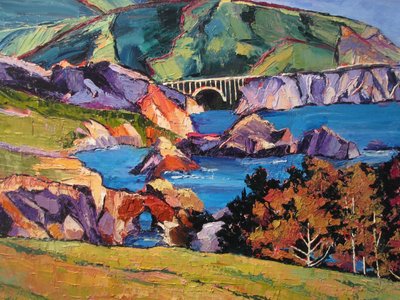 Pont coloré sur la côte - Maxine Shore