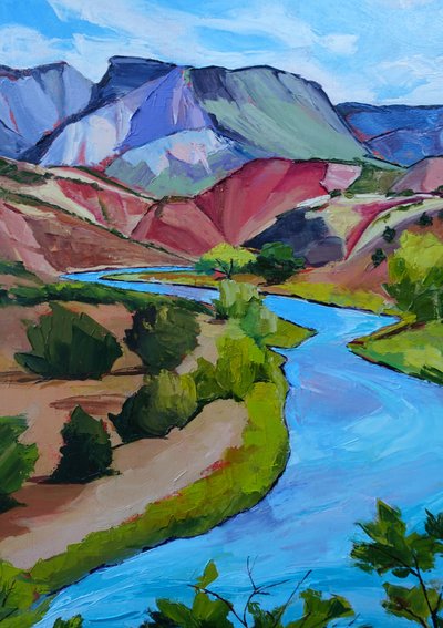 La vallée colorée de la rivière - Maxine Shore